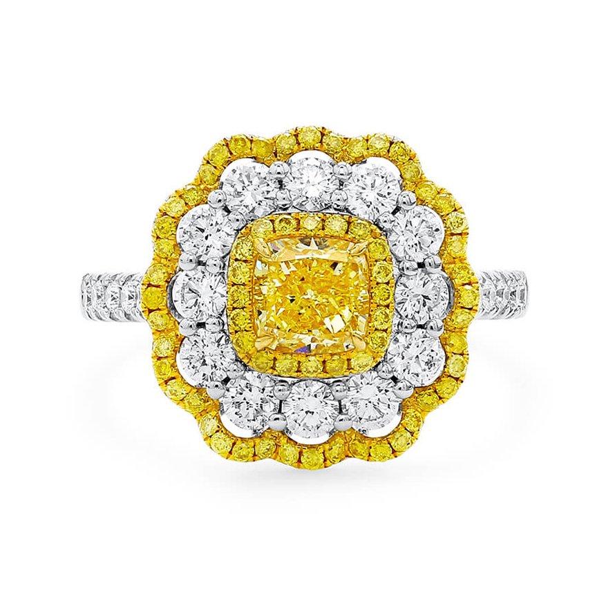 Coloured Diamond Ring